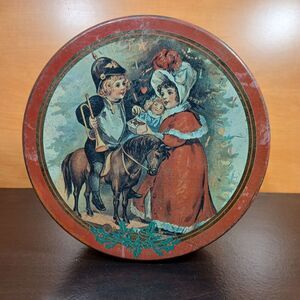 The Tin Box Company of America Small Christmas Tin by Wood River Gallery